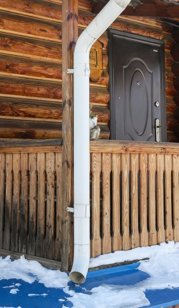 Porch Downspout Installation in Pickens